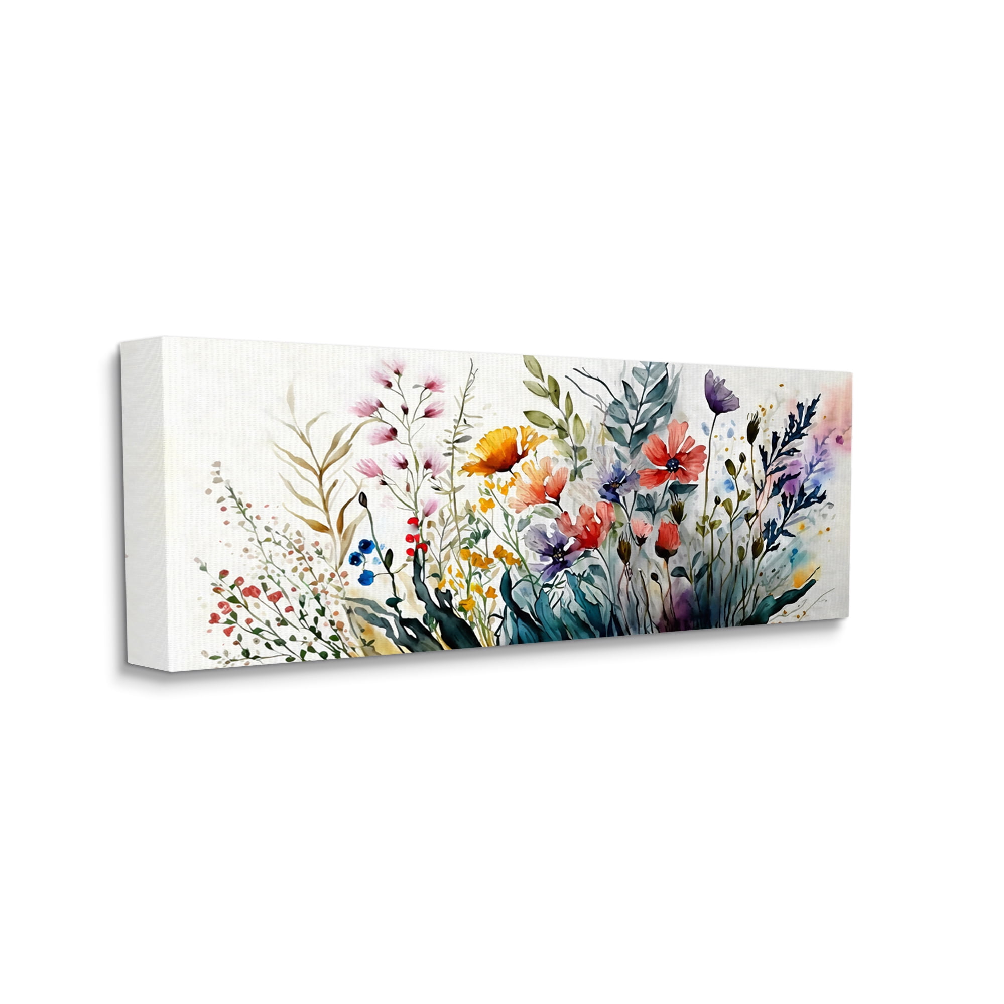 Stupell Industries Bold Floral Hues Blooming Nature Botanical & Floral Painting Gallery Wrapped Canvas Print Wall Art