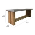 thumbnail image 2 of Seasonal Living Perpetual Mykonos Wood and Concrete Bar Table in Slate Gray, 2 of 2