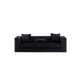 thumbnail image 5 of Lilola Home Lorreto Velvet Fabric Sofa Loveseat Living Room Set-Color:Black, 5 of 6