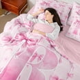 thumbnail image 4 of Castle Fairy Bowtie Personalized Initial R Twin Bedding Sets,Dreamy Bedding Comforter Set, 4 of 8