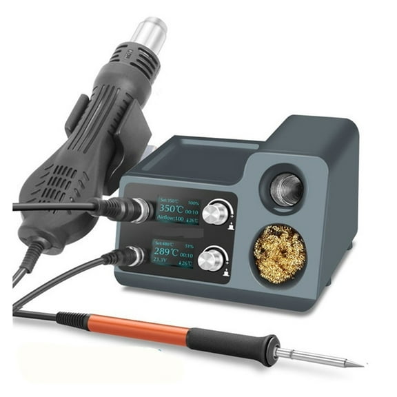 T12 Hot Air Gun Soldering Station OLED Digital Display Portable BGA 72W Rework Solder Station Repair Tools ,High Temperature Resistant