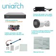thumbnail image 2 of Kit DE Vigilancia UNIARCH 4 CÁMARAS Bala MICRÓFONO integrado Color DE noche Grabador DVR 4 Canales HD, 2 of 3