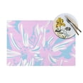 thumbnail image 4 of YFYANG Washable Heat-Resistant Placemats, 70% PVC/30% Polyester, Floral Art Pattern Kitchen Table Mat, 12" x 18" 1 Pcs, 4 of 6