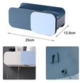 thumbnail image 5 of nipocaio Hair Dryer Holder, Hair Dryer Holder Without Drilling, Hair Dryer Storage With Two Compartments, Without Drilling, Waterproof, Strong Adhesive, 5 of 5