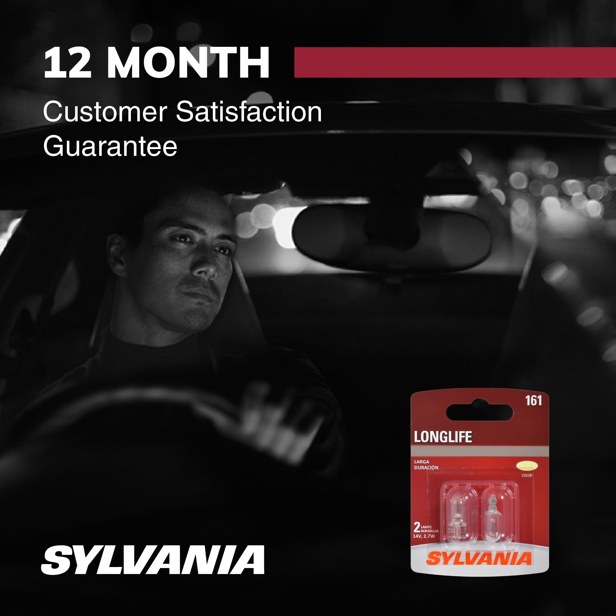 Sylvania 161 Long Life Mini Bulb, 2 Pack, Compatible with