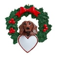 thumbnail image 5 of Ornaments by Elves Personalized Dachshund Christmas Wreath Ornament 2024 Dog Decoration .25lbs, 5 of 10