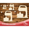 thumbnail image 3 of Unfinished Wood Mixer Shape | DIY Craft Cutout | up to 46" DIY 36" / 3/4", 3 of 3