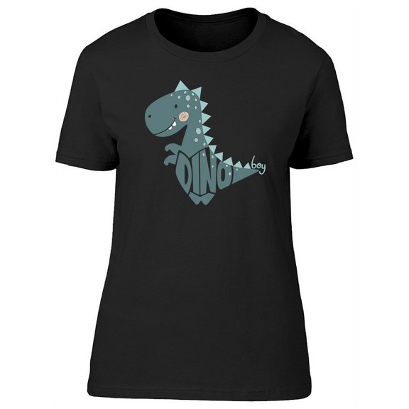 Dino Baby Cute Boy T-Shirt Women -Image by Shutterstock, Female Medium