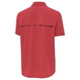 thumbnail image 3 of Men's Antigua Red Baltimore Orioles Activate Stars and Stripes Team Logo Short Sleeve Button-Up Shirt, 3 of 3