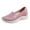 Pink, variant on Womens Slip on Mesh Loafers Cushioned Walking Shoes Lightweight Workout Gym Footwear Ladies Casual Nursing Shoes Pink Size 8