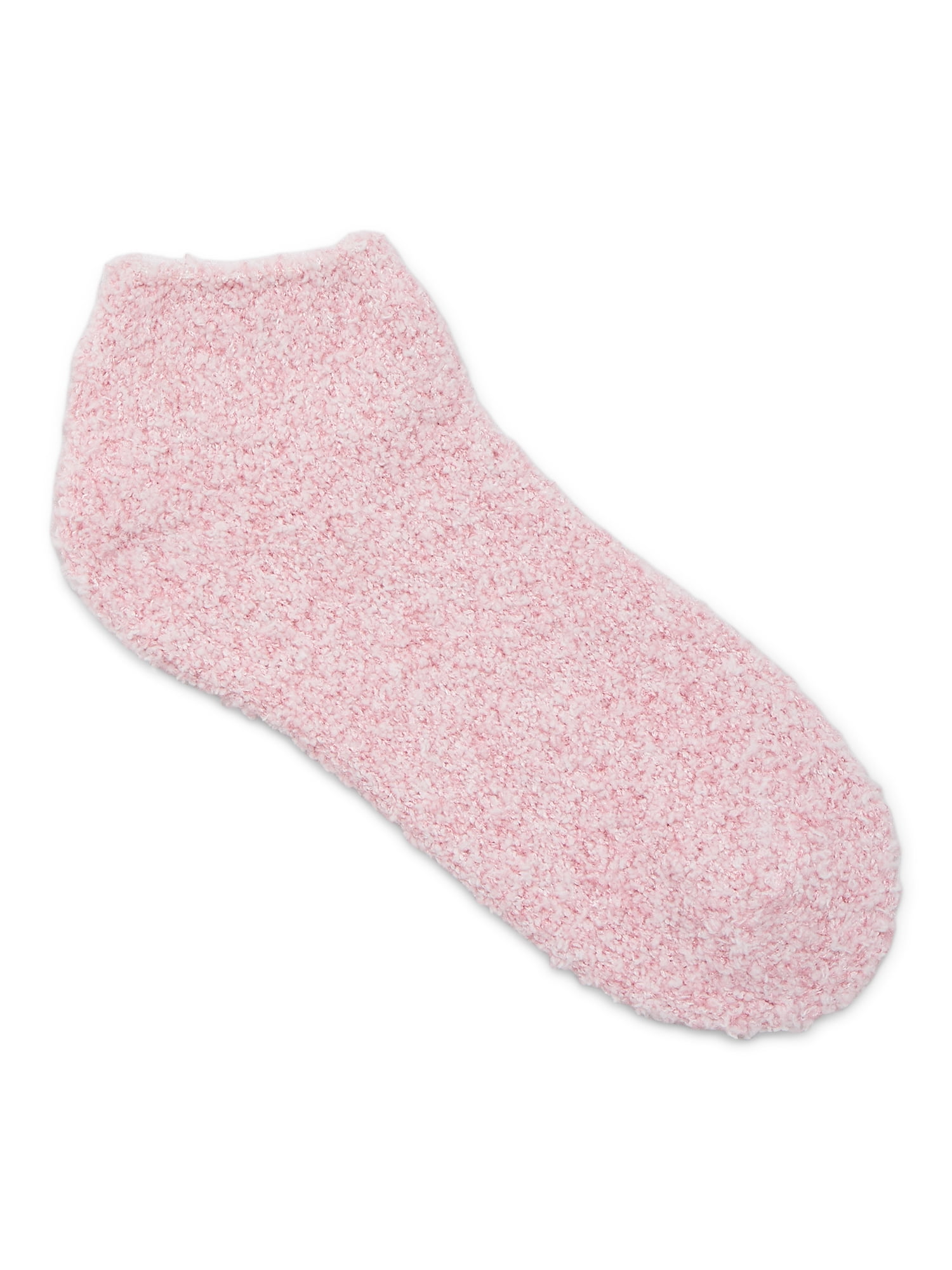 Joyspun Women's Double Layer Low Cut Lounge Socks, 3 Pack, Shoe Sizes 4-10