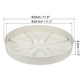 thumbnail image 2 of Uxcell 6 Inch Plant Saucers Tray, Durable Plastic Round Flower Pot Drip Tray, White 2Pcs, White 11.8 Inch, 2 of 5