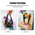 thumbnail image 3 of PTOOTP Pvc Holographic Tote Bags Men Shopping Travel 2Pcs 16In X 13.4In X 4.7In, 3 of 8