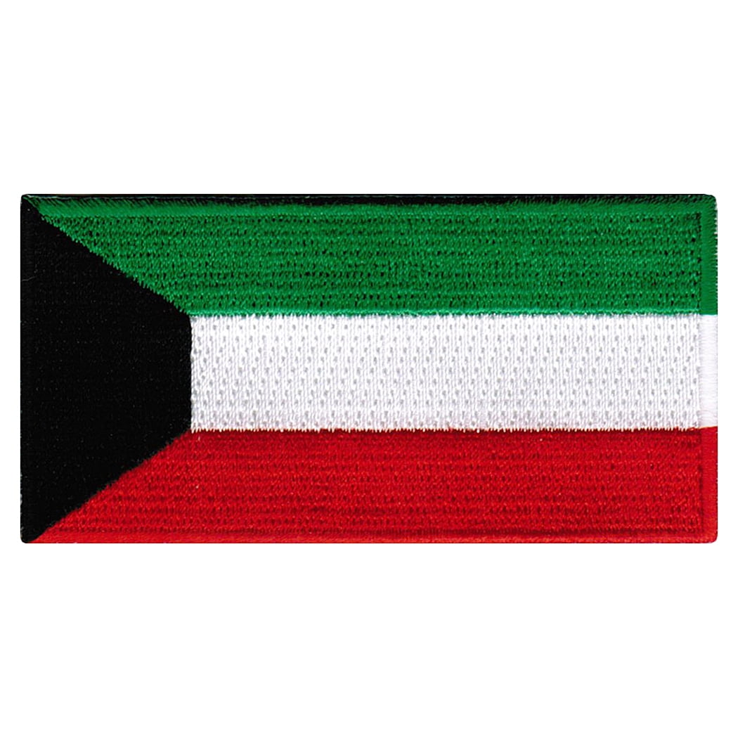 Kuwait Flag Embroidered Ironon Patch