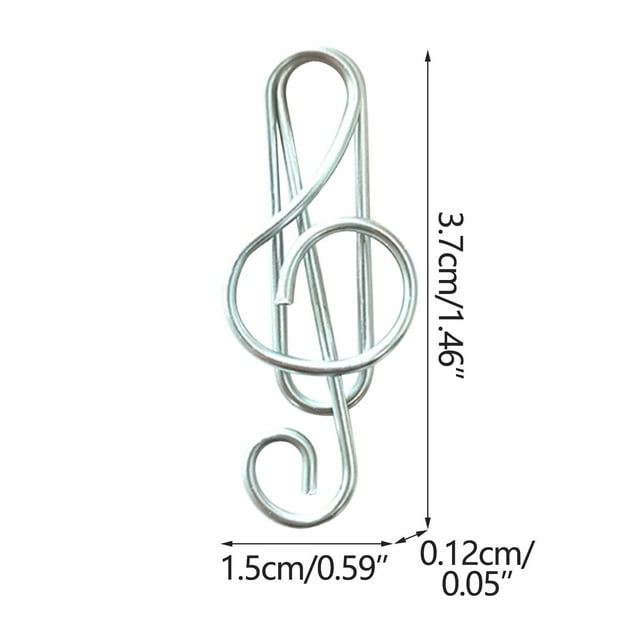 TIMIFIS Note Paper Clip Music Multicoloured Metal Paper Clips Color Note Paper Clip Creative Paper Clip Special-Shaped Paper Clip Office Supplies Paper Clip Tools&Home Improvement