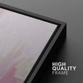 thumbnail image 4 of IDEA4WALL Framed Canvas Print Pastel Pink, Purple & White Color Field Abstract Wall Art Modern Artwork Decor Bohemian Colorful Relax/Zen for Living Room, Bedroom - Black 24"x36", 4 of 5
