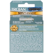 Trojan Sensitivity BareSkin Lubricated Premium Latex Condoms - 3 ct, Pack of 2