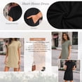thumbnail image 4 of SUNBS Dresses for Womens Summer Spring T Shirt Dress Vacation Beach Mini Sundress Loose Clothes with Pockets, 4 of 10