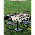 thumbnail image 4 of Fsddascl Happy Father's Day Outdoor Tablecloth - 54x54 Inch Square Dining Table Cover, Funny Bow Beard Watercolor Waterproof Outdoor Table Cloth with Umbrella Hole & Zipper for Picnic/Patio/Party, 4 of 7