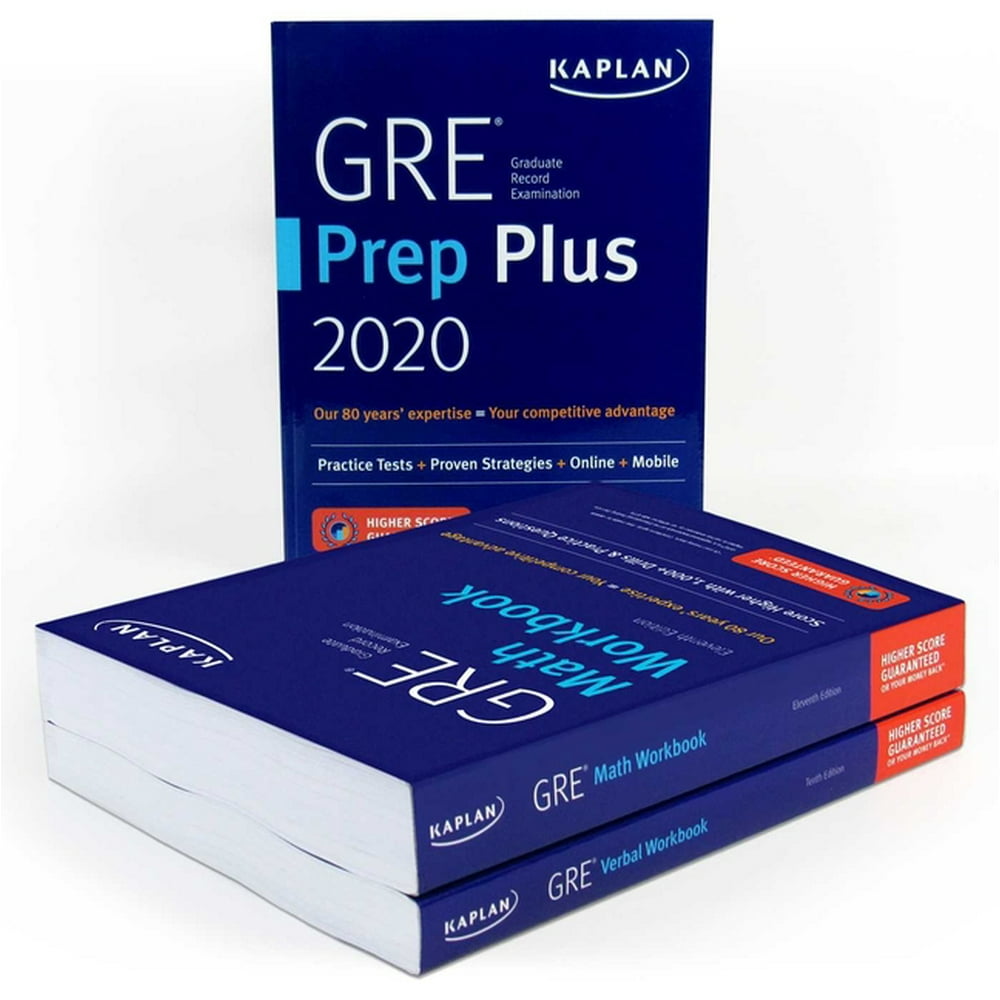Kaplan Test Prep GRE Complete 2020 3Book Set 6 Practice Tests