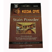 Black Dye - Keda Coal Black Powder Wood Dye 25 Grams Makes 1 Gallon Black Stain Color
