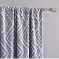 thumbnail image 3 of Jacquard Clip Blackout Rod Pocket Single Window Panel, 3 of 3