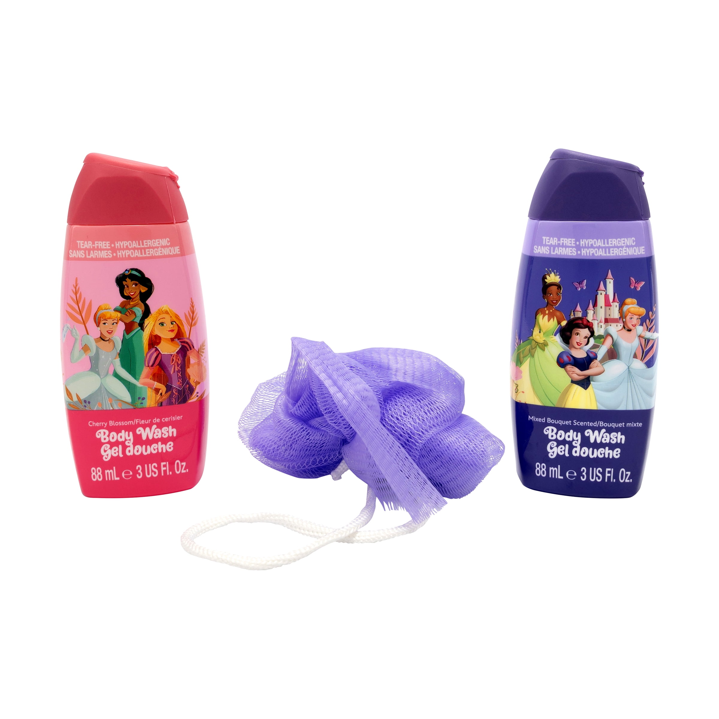 Set de 2 gels douche et loofah Disney Princess Set de 2 gels douche et loofah Princess