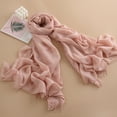 thumbnail image 2 of successthop Pink Scarf for Women Sun Protection Fall Shawl Solid Ladies Elegant Neck Scarf Sophisticated Soft Travel, 2 of 3
