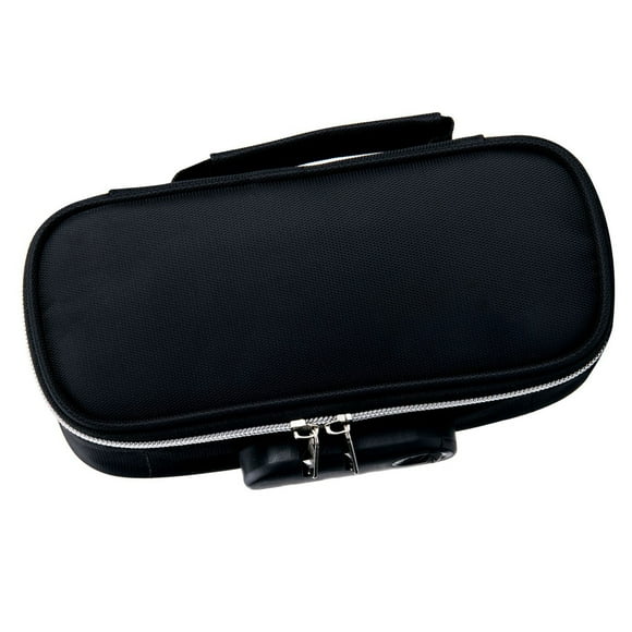 Locking Pencil Case Canvas Material Secure Locking, Spacious Storage, Minimalist Design with Convenient Handle Design for High School Students