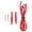 Red, variant on Yajisi Banana Plug Test Leads Kit Male to Male Stackable Multimeter Wire Cable J.70027 4mm Black - 5.12 inches / 13 cm Length 1000V 32A