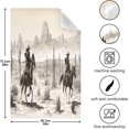 thumbnail image 3 of Dreamtimes Vintage Western Cowboy Kitchen Towels, 18 x 28 Inch Super Soft and Absorbent Dish Cloths for Washing Dishes, 4 PCS Reusable Multi-Purpose Microfiber Hand Towels for Kitchen, 3 of 7