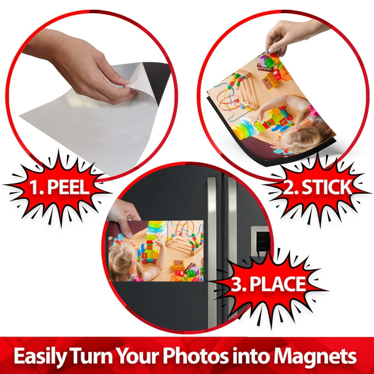 2.5” x 3.5” 20 mil Adhesive Magnetic Peel & Stick Magnet Sheets – Magnet  Valley