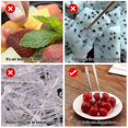 thumbnail image 3 of 10pcs Stainless Steel Reusable Fruit Fork Cake Snack Dessert Salad Flatware Fork Two-tine Fork Set, 3 of 5