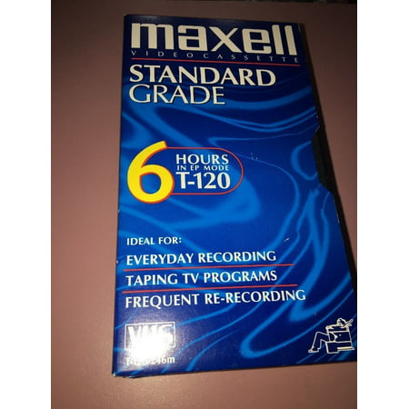 Used MAXELL T-120 STANDARD GRADE VHS 3 Pack Video Cassette (Best Way To Digitize Vhs Tapes)