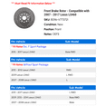 thumbnail image 2 of Front Brake Rotor - Compatible with 2007 - 2017 LS460 2008 2009 2010 2011 2012 2013 2014 2015 2016, 2 of 2