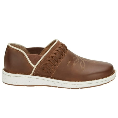 Justin Boots Womens Poly Walnut Slip On Flats Casual Shoes