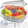thumbnail image 1 of Bandeja refrigerada Benicci Premium de 3 niveles con tapa y salsa, 1 of 7