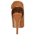thumbnail image 5 of Delicious Shoes Women Ankle Strap Stiletto High Heel Cutout Sandals Open Peep Toe Booties ORIGIN-S Tan Brown 9, 5 of 5