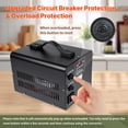 thumbnail image 6 of LVYUAN 3000 Watts Peak Voltage Converter Transformer Step Up/Down 110V to 220V / 220V to 110V Circuit Breaker Protection, 6 of 14