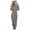 Gray, variant on Jinhomg Womens Zip Up Hooded Jumpsuit Winter Warm Fuzzy Fleece One Piece Pajamas Soft Cozy Long Sleeve Cute Cat Ear Hooded Onesies Pink L