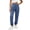 12# Blue, variant on Petite Sweatpants for Women Trendy Elastic Waist Cinch Bottom Lounge Pant Lightweight Baggy Joggers With Pocket
