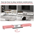 thumbnail image 2 of OXYLIFE 95"-136.2" Deformable TV Stand with Drawers, Entertainment Center for Living Room, White, 2 of 6