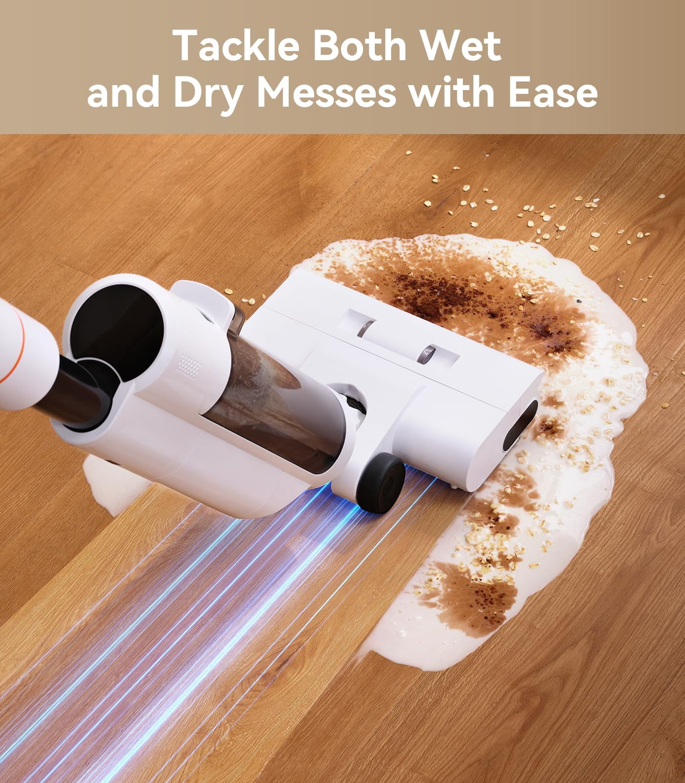 JONR ED20 Pro 4-in-1 Cordless Wet Dry Vacuum Cleaner, 17000 Pa Vacuum Suction Power, Self-Cleaning and Automatic Drying with One Click