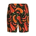 thumbnail image 4 of Picia Red Hot Chili Pajama Shorts for Men, Men's Pajama Bottoms, Sleepwear,Short Pajama Pants-X-Large, 4 of 9
