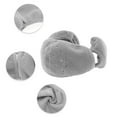 thumbnail image 3 of Unique Bargains 1 Pc Two-in-one Face Mask Windproof Balaclava for Cycling Light Gray, 3 of 6