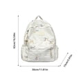 thumbnail image 5 of ibiyuan School Bag for Middle Elementary High School for Ages 5th 6th 8th 10th Bow Tie Print Daypack Lightweight Frame for Daily Commute Campus Travel, 5 of 8