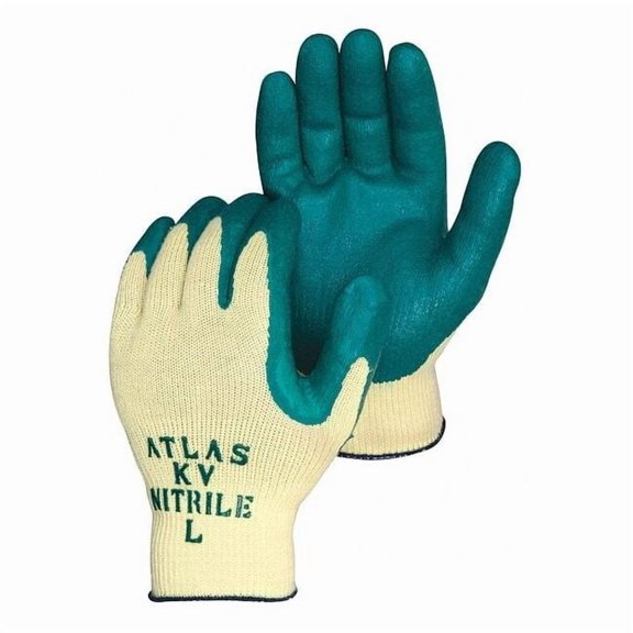 Showa Coated Gloves,Green/Yellow,S,PR KV350S-07