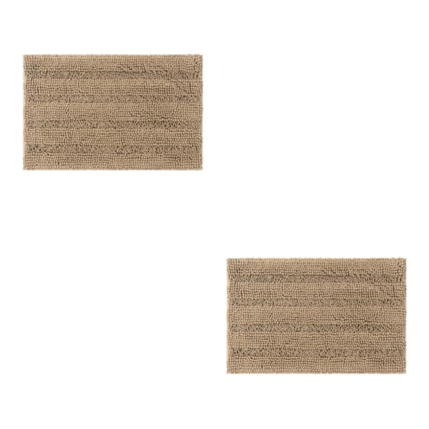 Bearachild Alfombra de baño de poliéster Sin desprendimiento Textura Buena sensación de paso Absorbente de secado rápido Type3 NO3