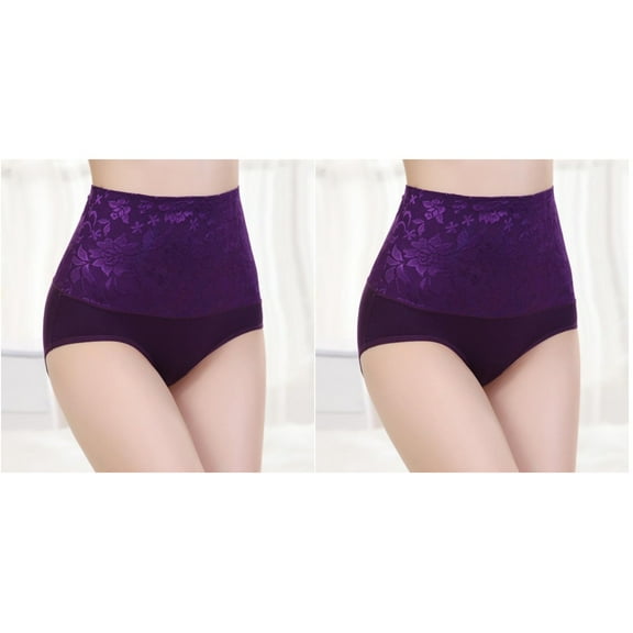 Hytrove Panty Purple High Waist Support For Lovers 2Pack