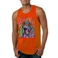 thumbnail image 1 of Colorful Beagle | Dogs Love You | Dean Russo Art Animal Lover Mens Tank Top, Orange, 3X-Large, 1 of 6